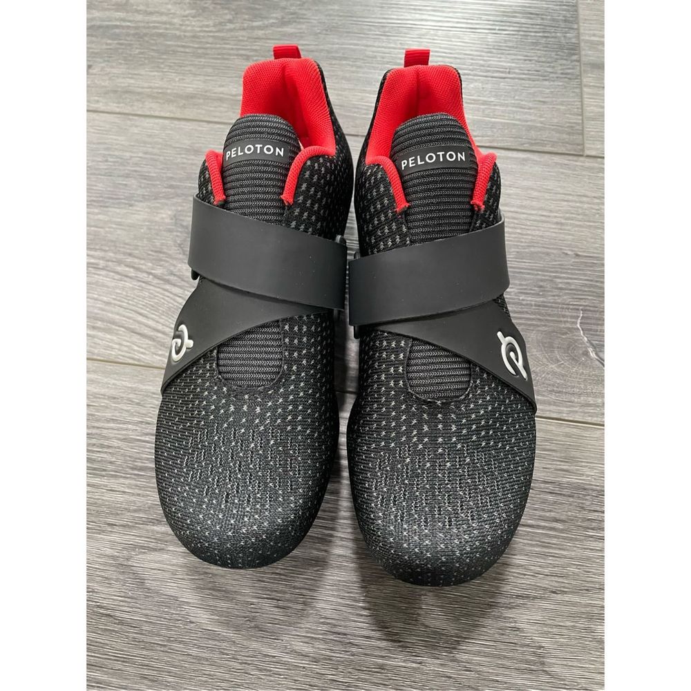 Peloton Black and Red Athletic Shoes